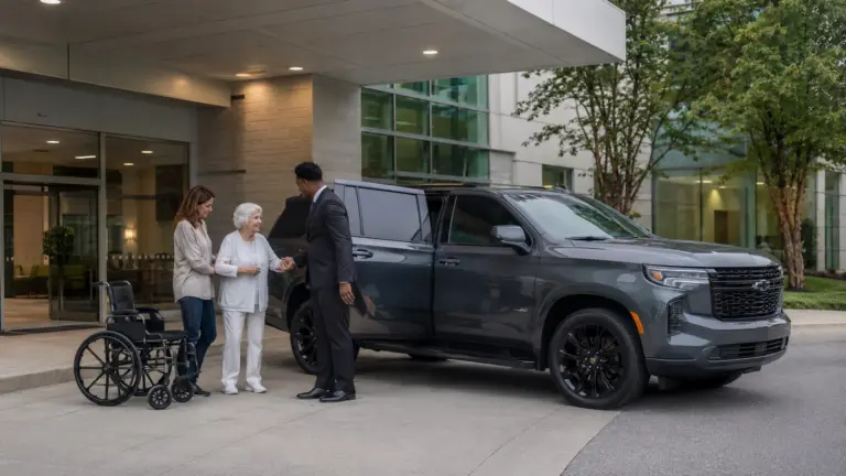 Comfortable healthcare shuttle transportation from Ace Limousine