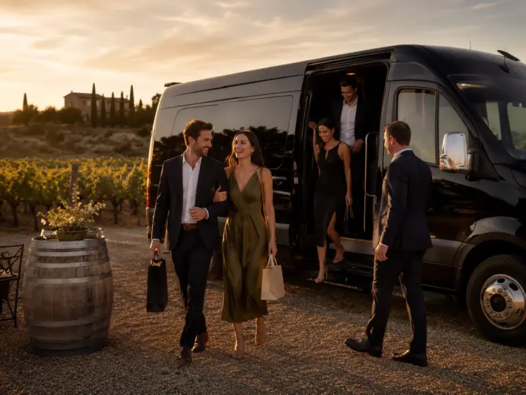Private event vehicle for guests and attendees