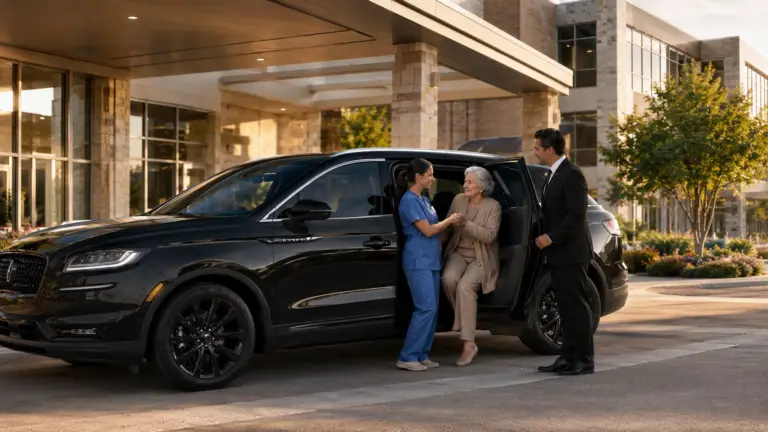 Hospital and healthcare shuttle transportation service