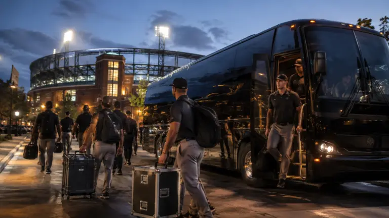 Coaching staff transportation service