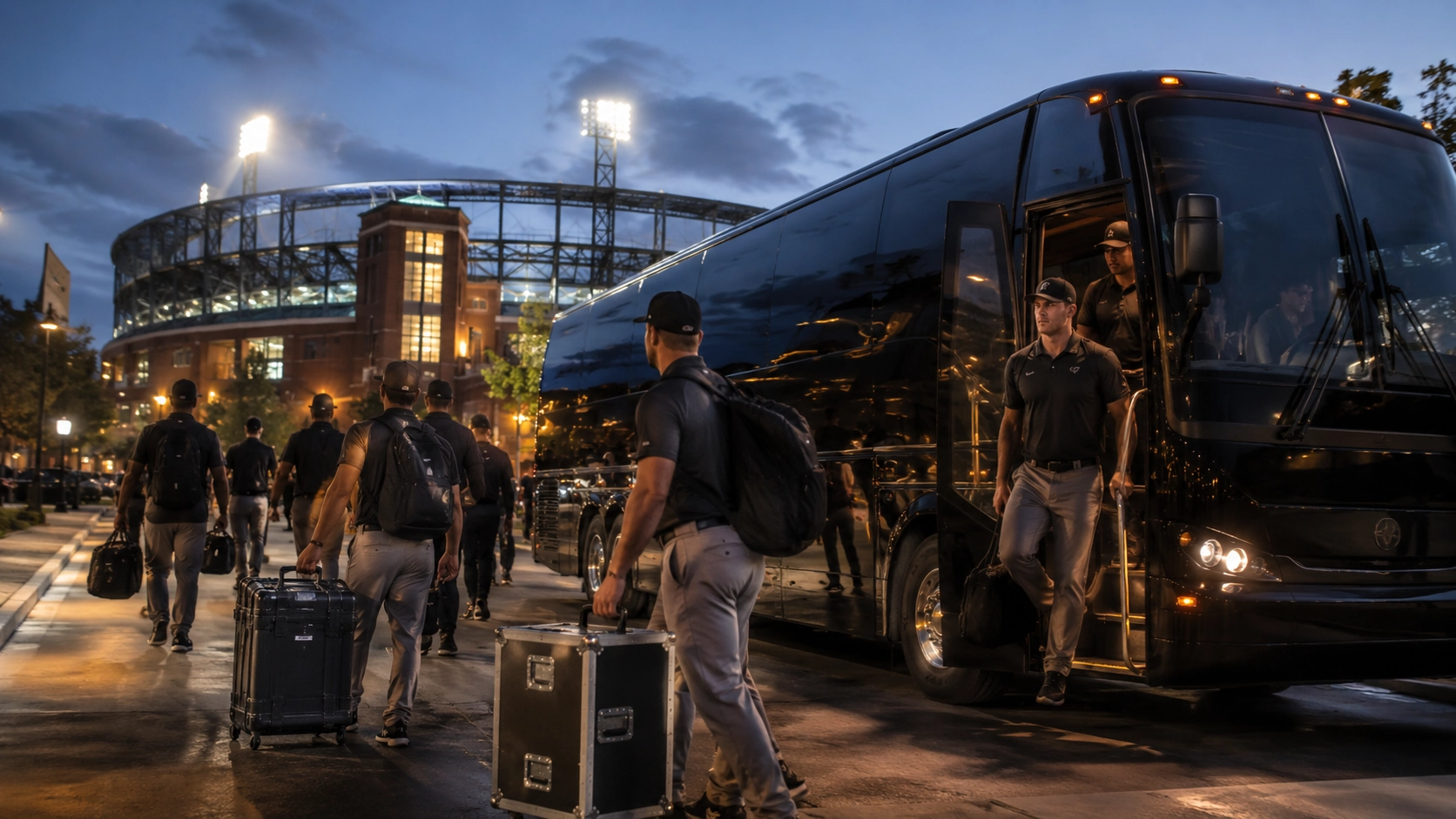 Coaching staff transportation service