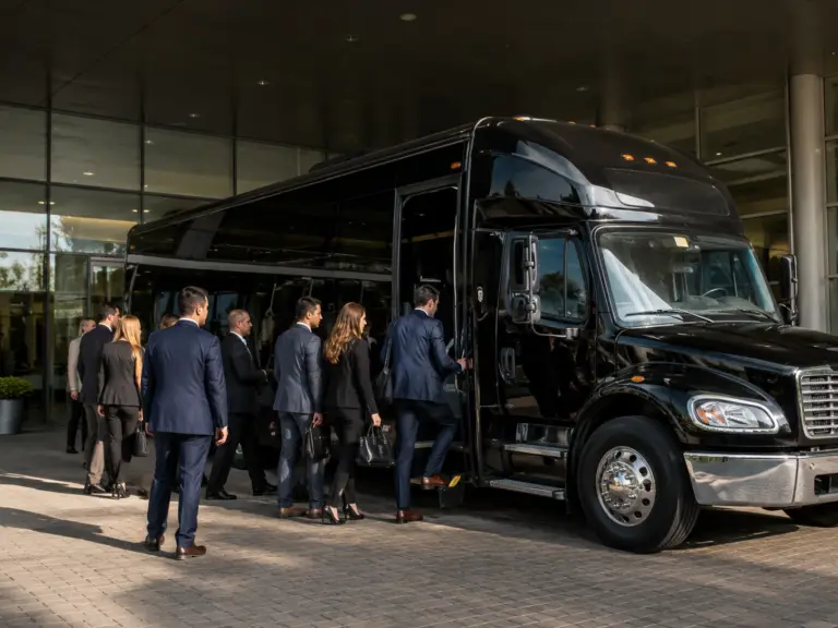 Ace Limousine corporate group shuttle bus