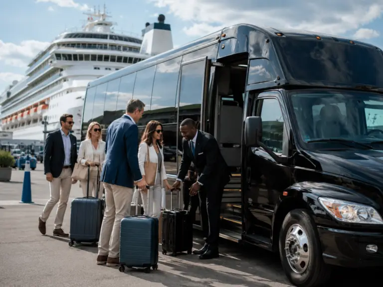 Ace Limousine cruise port group shuttle bus