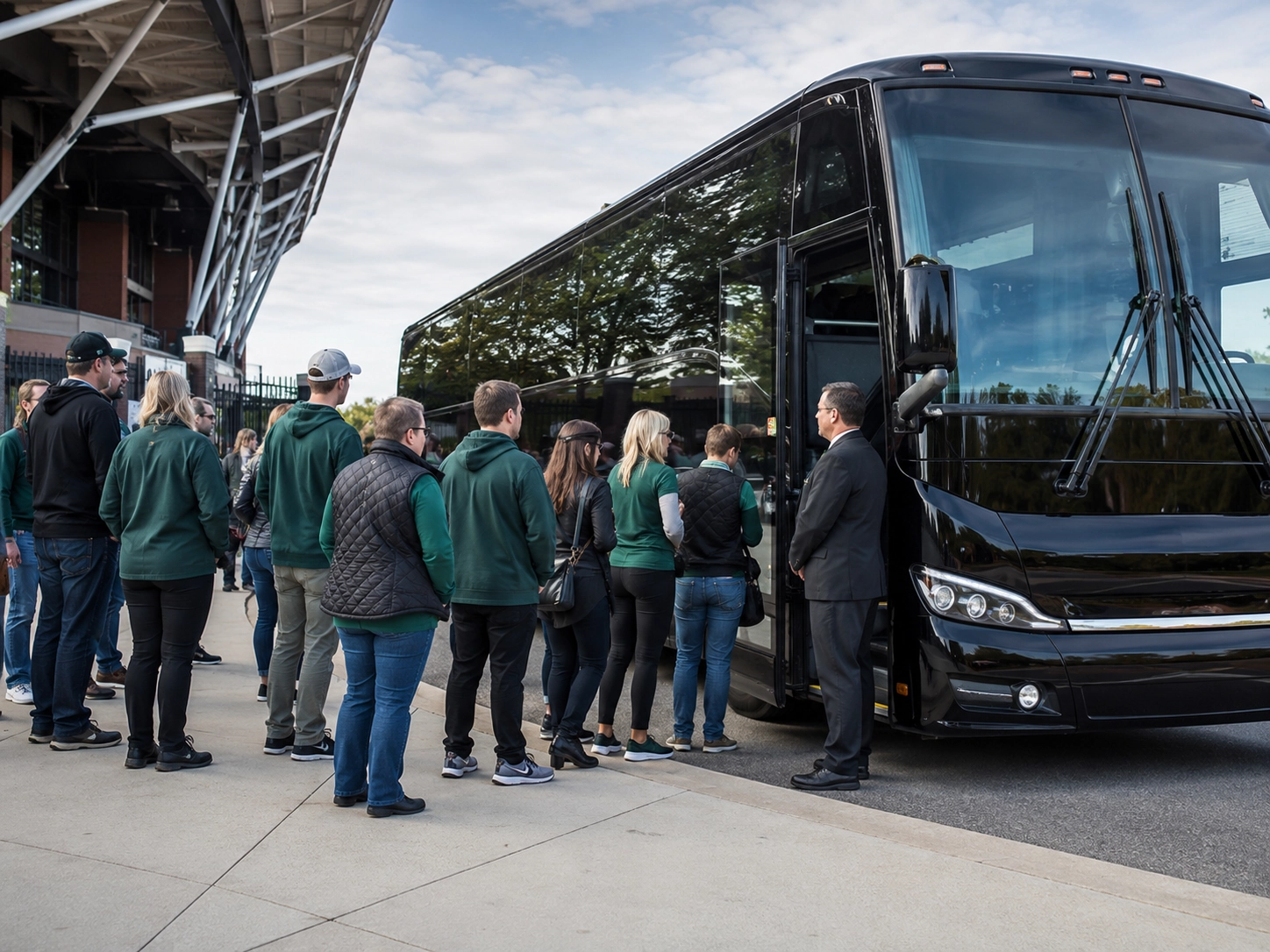 Ace Limousine group transportation coach bus