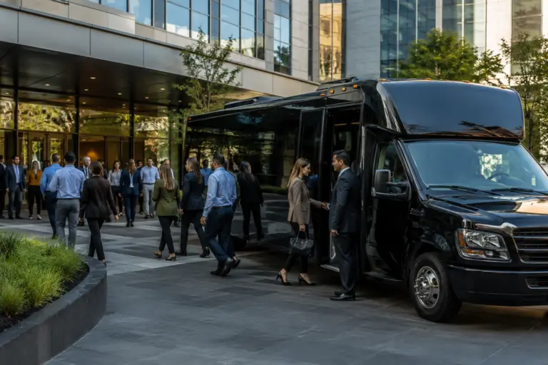 Ace Limousine healthcare staff shuttle service