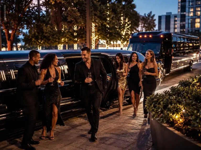 Ace Limousine party bus champagne celebration