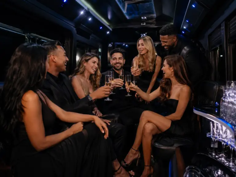 Ace Limousine special occasion limo interior celebration