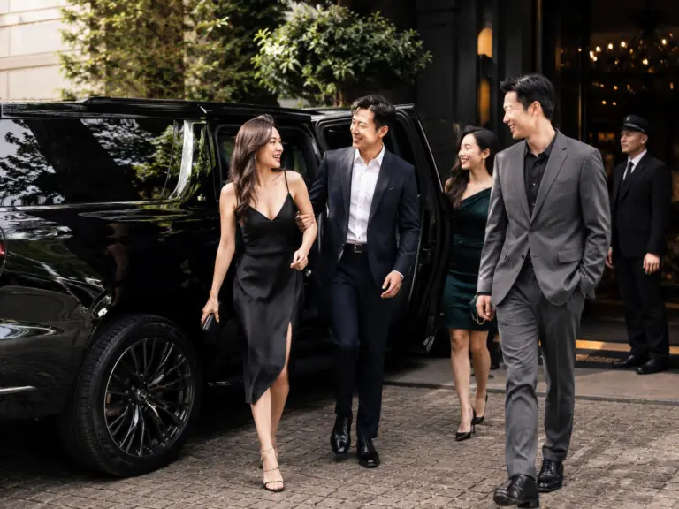 Ace Limousine special occasion luxury SUV venue arrival