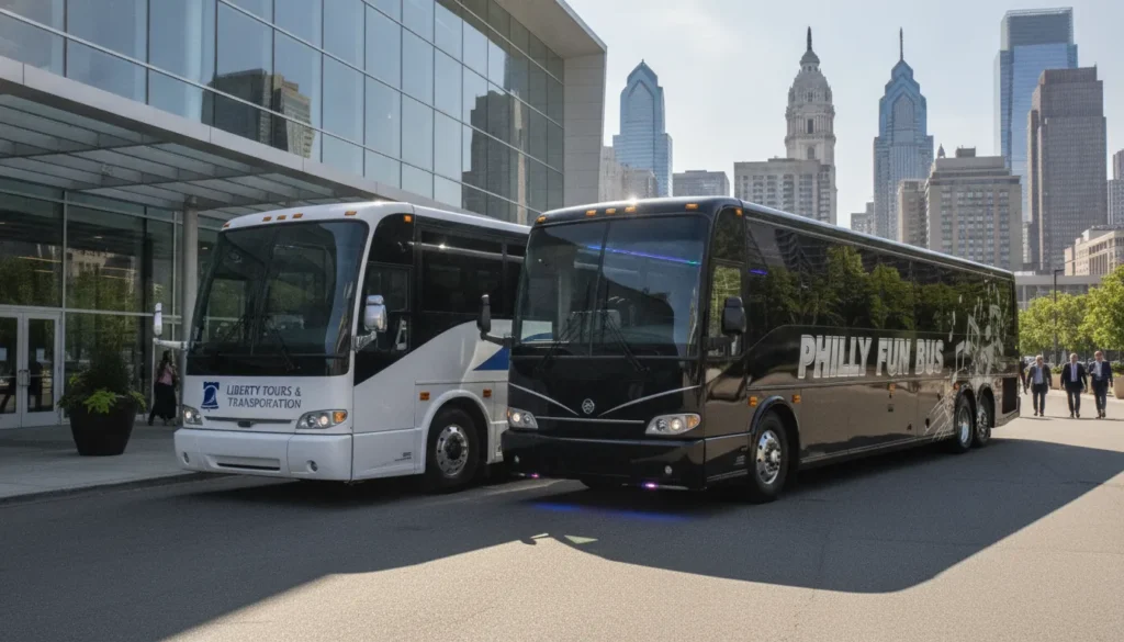 Charter Bus vs Party Bus: Choosing the Best Group Transportation for Philadelphia Events