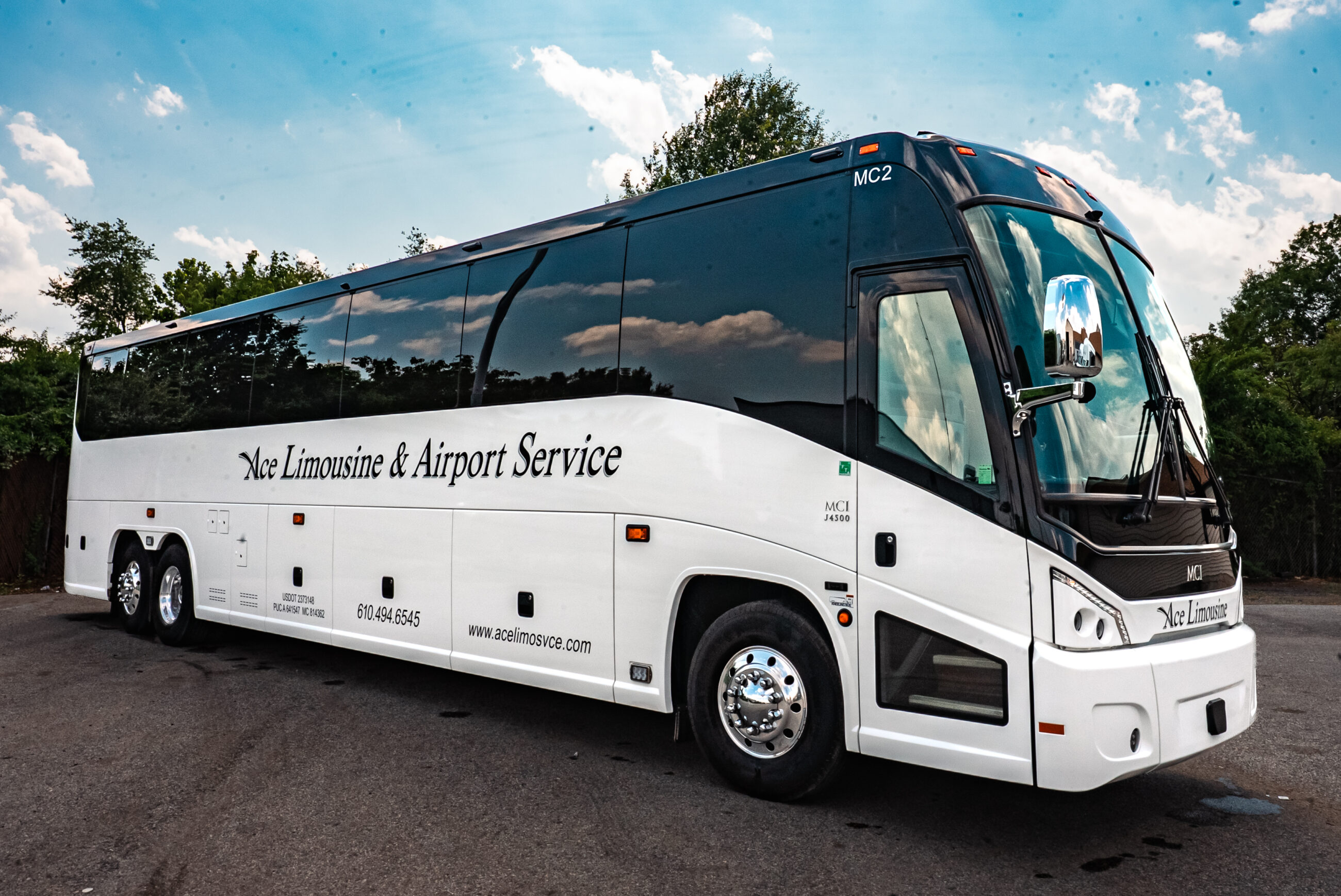 Ace Limousine event transportation vehicle
